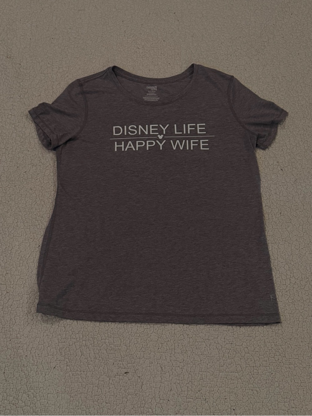 Disney Life Happy Wife Womens T Shirt Large